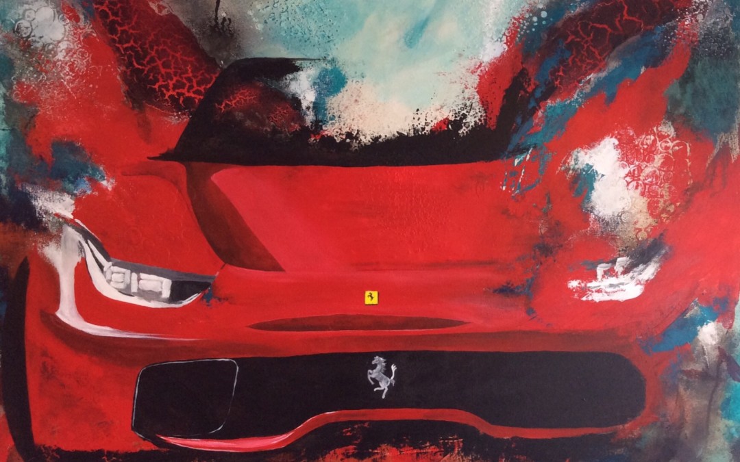 Kunst på væggen hos Santander